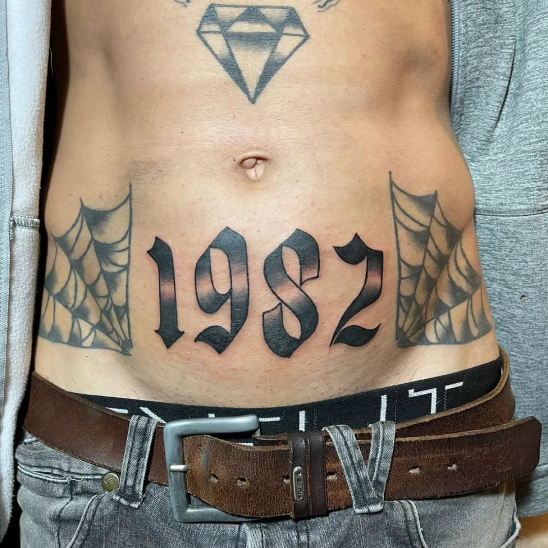Tatuajes numeros goticos