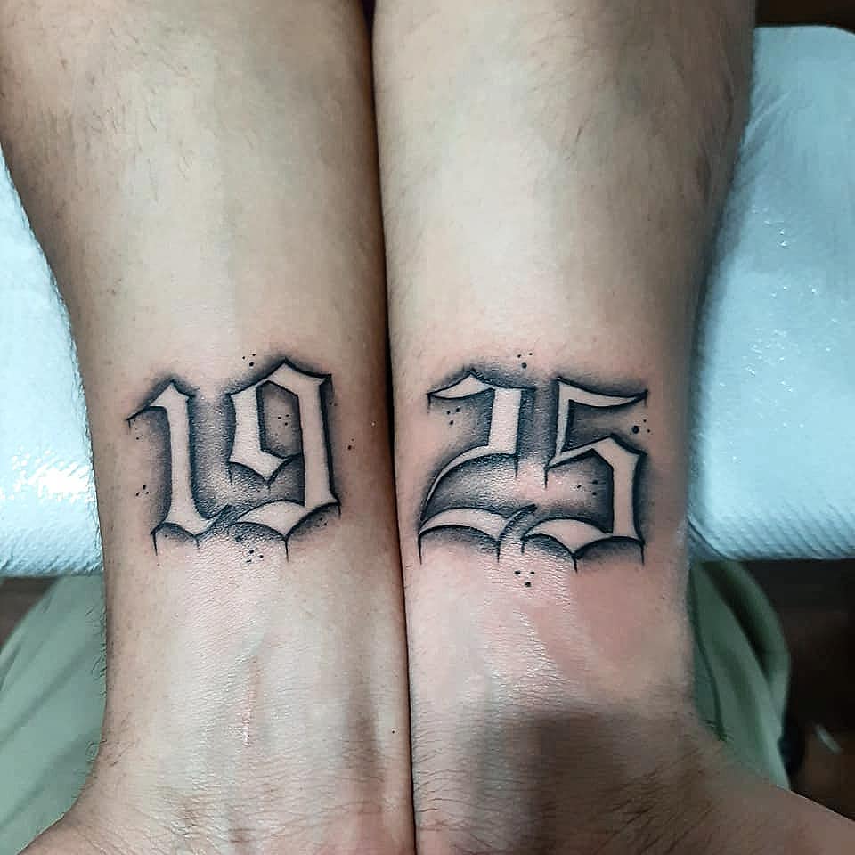 Tattoos numero goticos