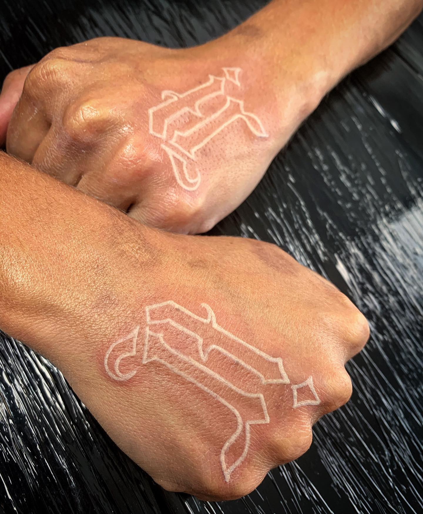 Tattoo de tinta blanca